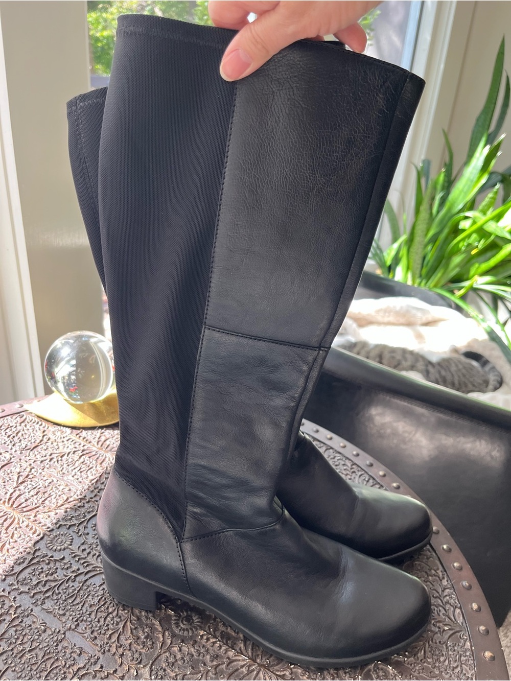 DANSKO CELESTINE TALL LEATHER BLACK BOOTS 41 10.5-11 - Picture 8 of 14